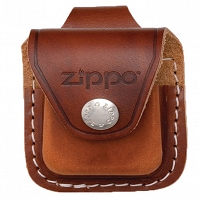 Etui skórzane Zippo ze szlufką brązowe
