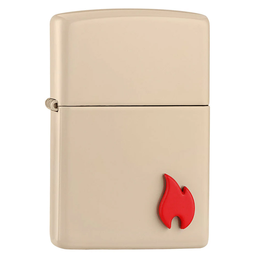 Z190373 Zippo zapalniczka Czerwony płomyk na beżowej 2007969