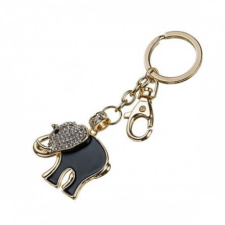 Goldener Schlüsselanhänger Sellori „Kleiner Elefant” Taschenanhänger 