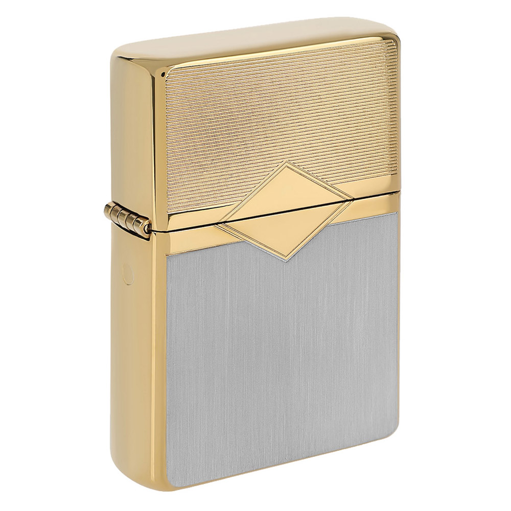 Q311033 Zapalniczka benzynowa Tasman BRASS Legacy silver-gold GRAWER GRATIS