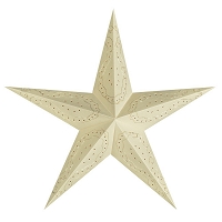 Gwiazda z papieru kremowa, ecru