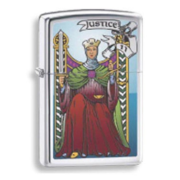 Z28138 Zippo zapalniczka benzynowa Tarot Justice Z GRAWEREM