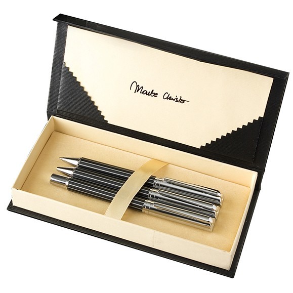 Q020454 Zestaw Monte Christo OSCAR długopis+pióro kulkowe+ołówek mechaniczny