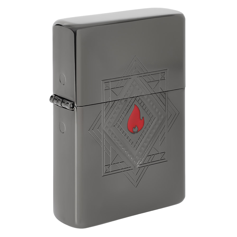 Q311030 Zapalniczka benzynowa Tasman BRASS Geometrical GRAWER GRATIS