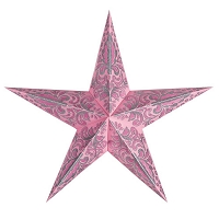 Gwiazda z papieru różowa