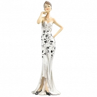 Figurka Art Deco Broadway Belles w białej sukni