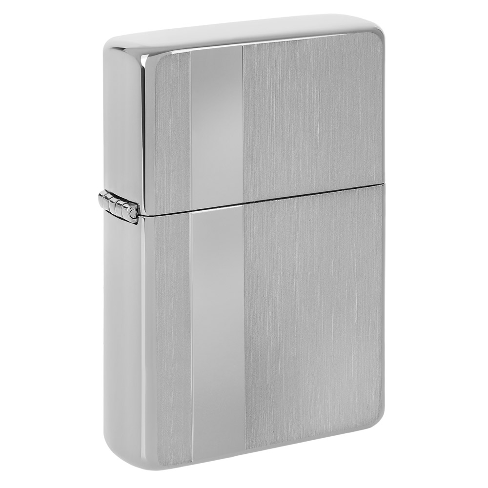 Q311034 Zapalniczka benzynowa Tasman BRASS Vertical srebrna GRAWER GRATIS