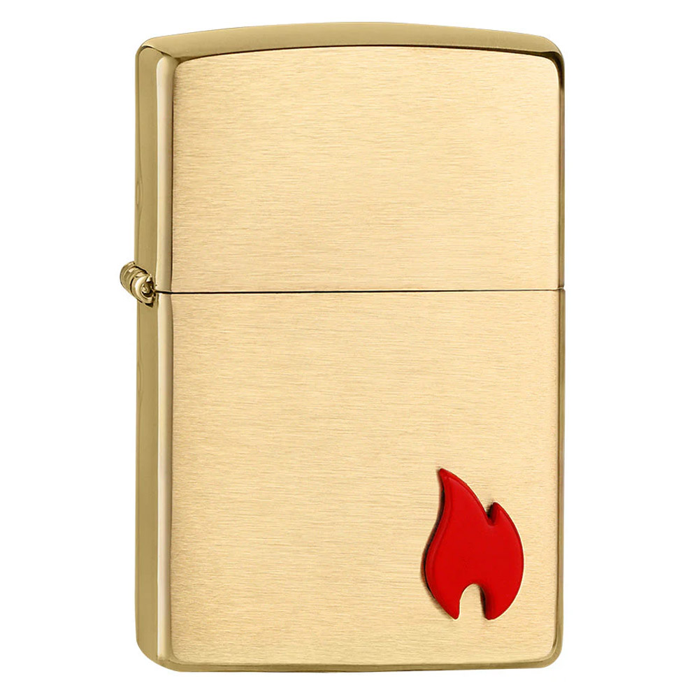 Z190370 Zippo zapalniczka Czerwony płomyk na złotej 2007965