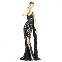 Figurka Art Deco Broadway Belles w czarnej sukni