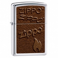 Zapalniczka Zippo Logo Leather Image