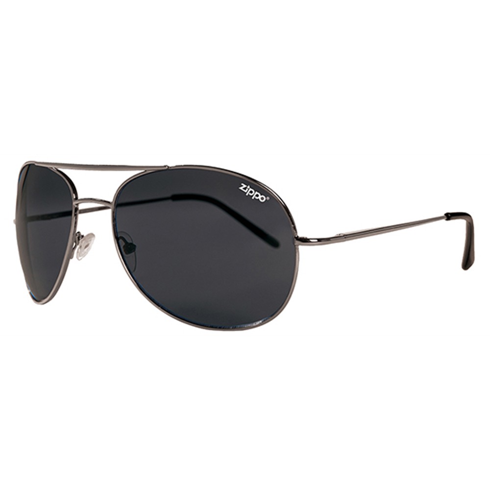 ZKS15-02 Okulary słoneczne Zippo moda lata 80-te czarne szkła