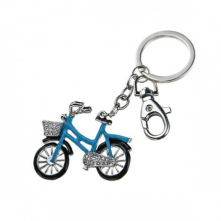 Silbener Schlüsselanhänger Sellori „Fahrrad” Taschenanhänger 