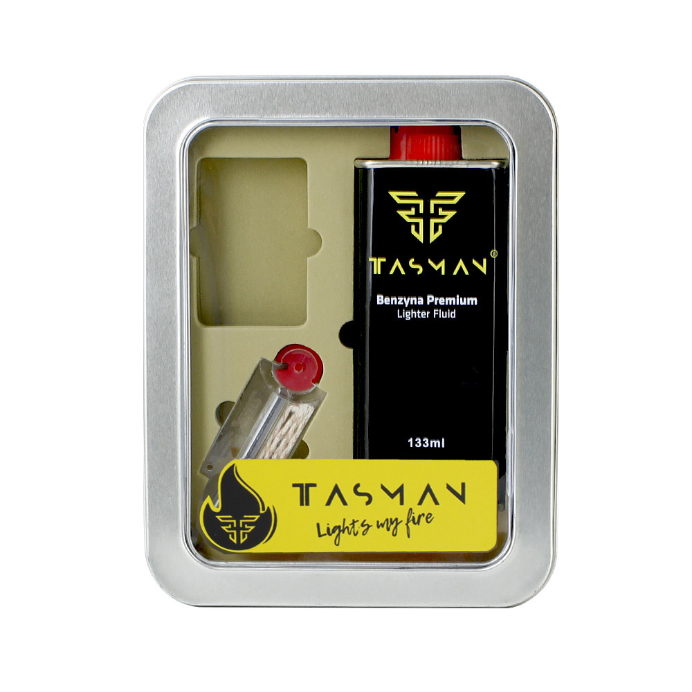 Q310991 Zestaw upominkowy Tasman benzyna kamienie knot
