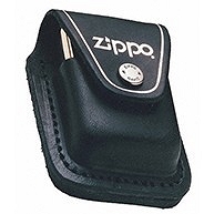 Etui skórzane Zippo ze szlufką czarne