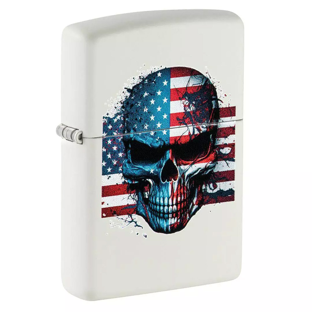 Z190433 Zippo zapalniczka Czaszka i Flaga USA 60007288