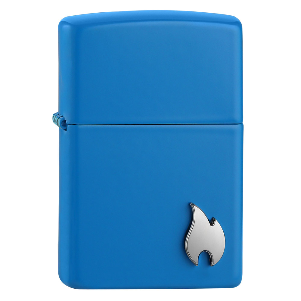 Z190372 Zippo zapalniczka Srebrny płomyk na niebieskiej 2007968