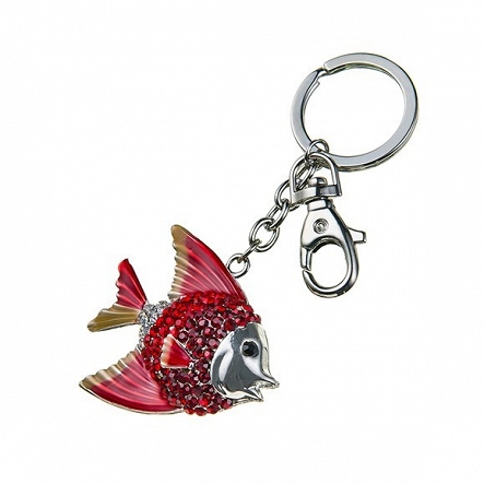 Silbener Schlüsselanhänger Sellori „Fischchen” Taschenanhänger 
