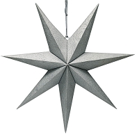 Gwiazda z papieru stare srebro