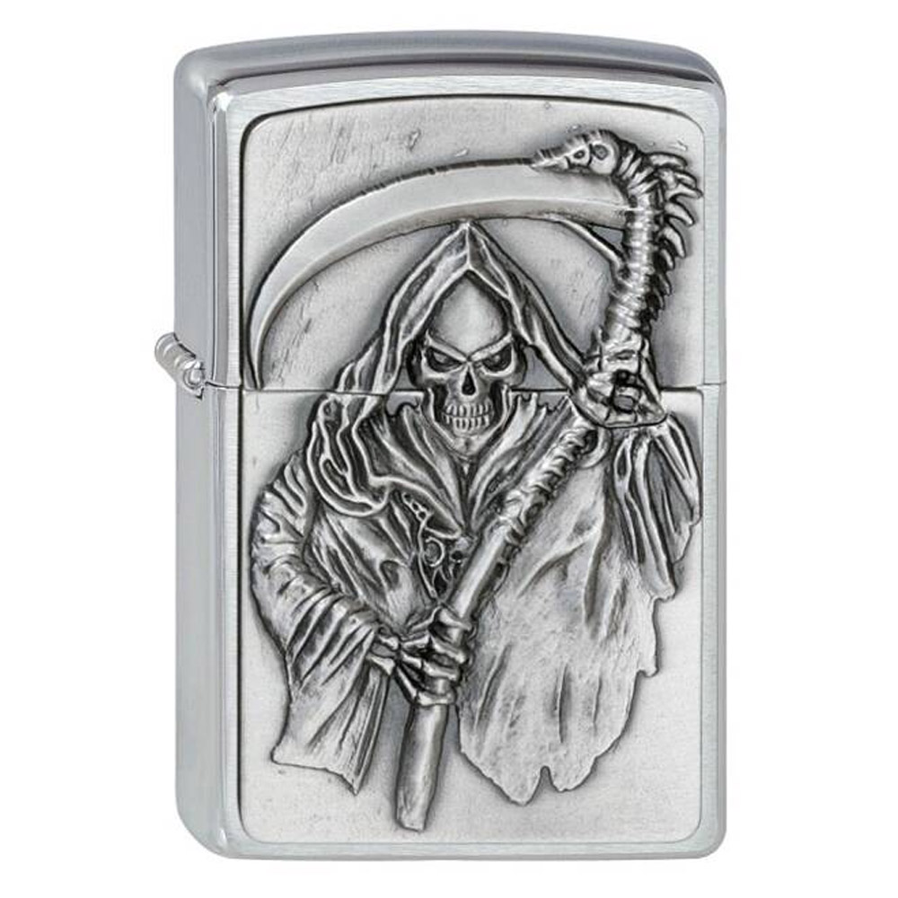 Z190406 Zippo zapalniczka Śmierć z kosą emblemat 2000856
