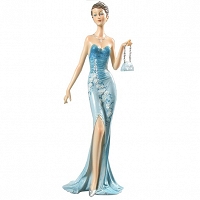 Figurka Art Deco Broadway Belles w błękitnej sukni
